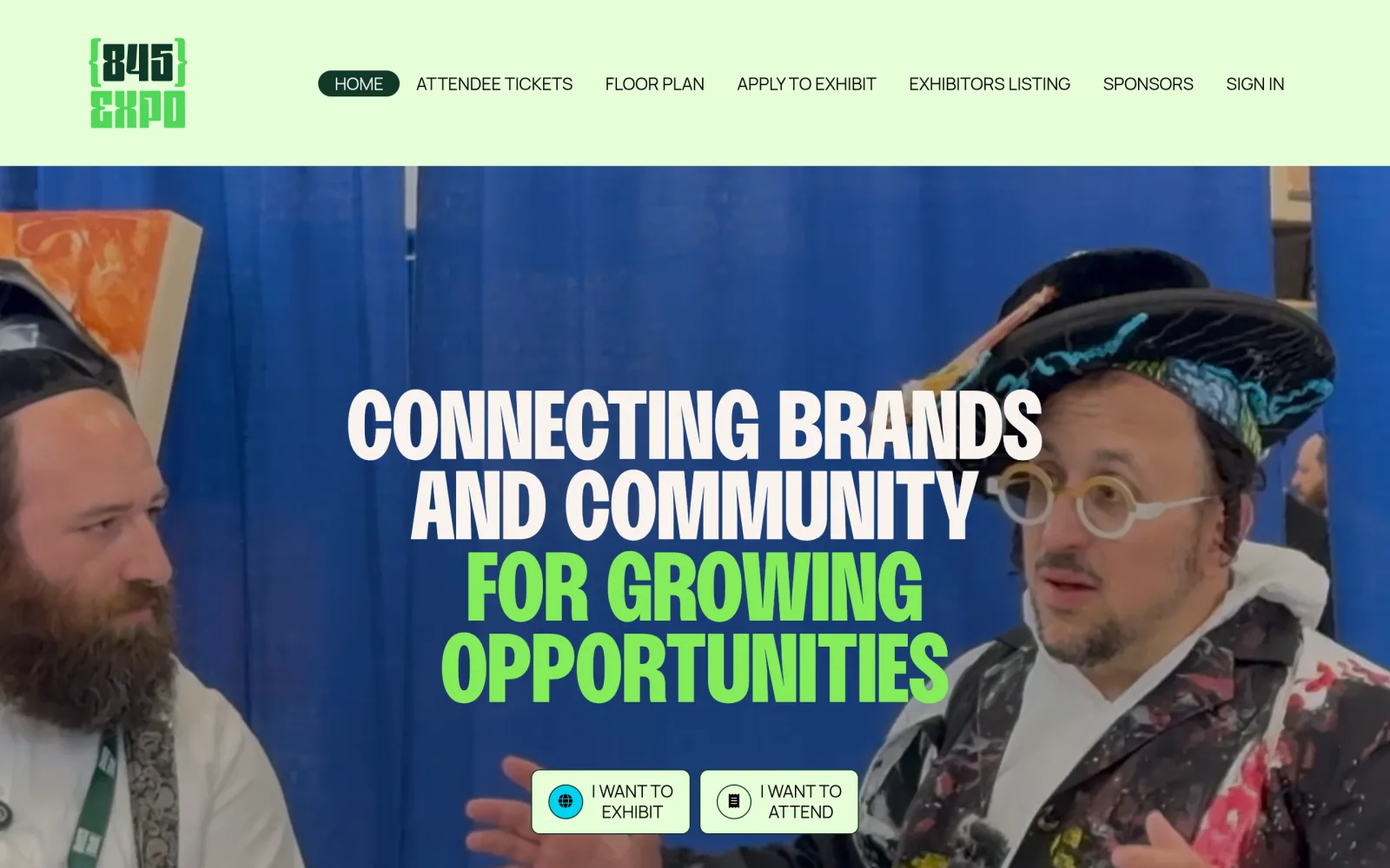 845expo.com website, designed by Avrumy