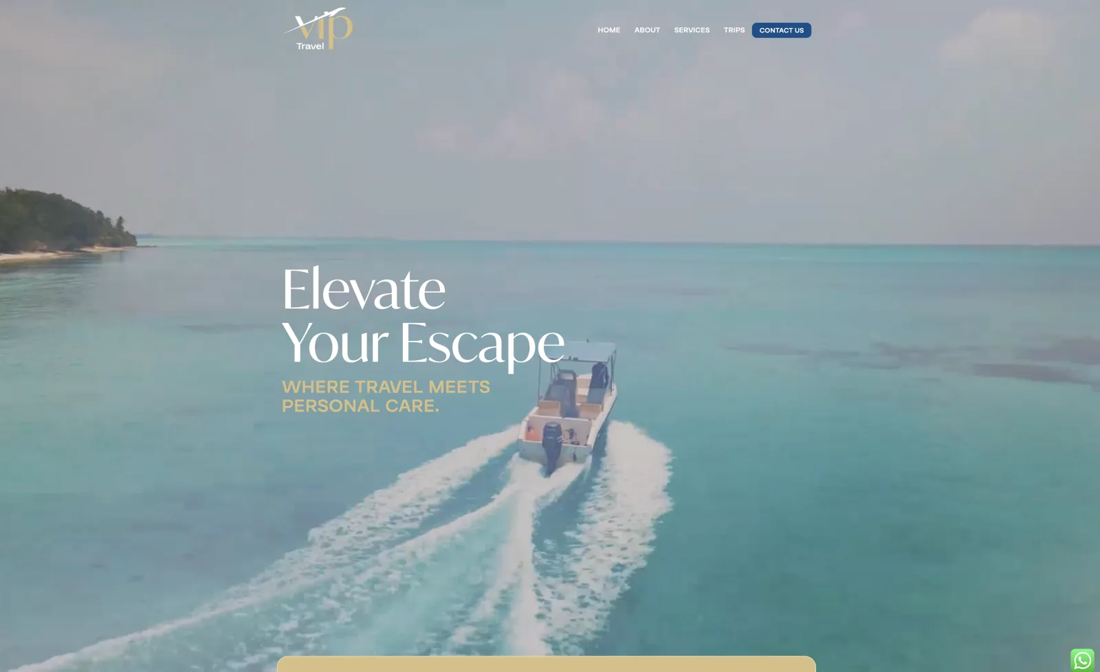 viptravelus.com website, designed by Avrumy