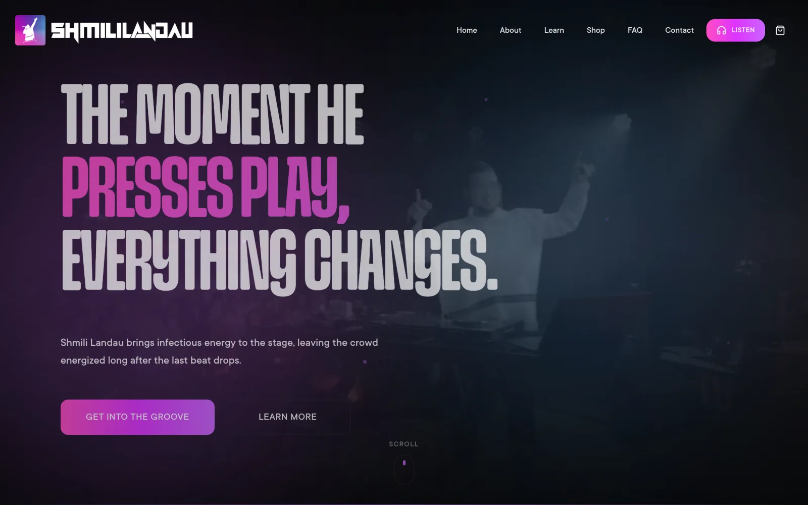 shmililandau.com website, designed by Avrumy