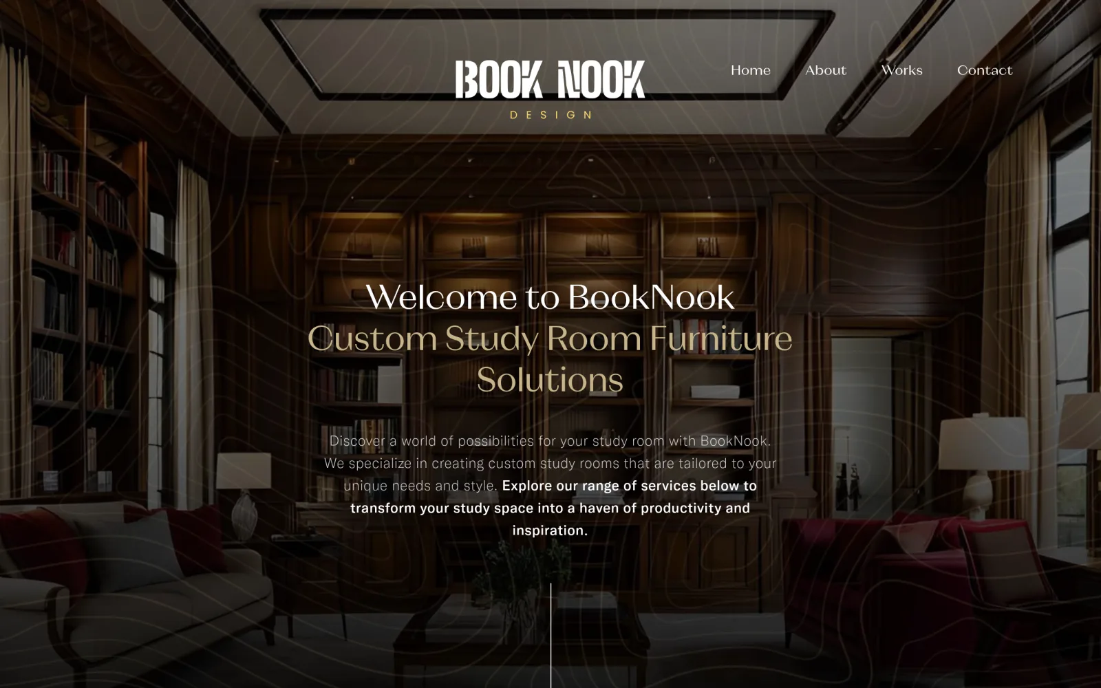 booknookdesign.com website, designed by Avrumy