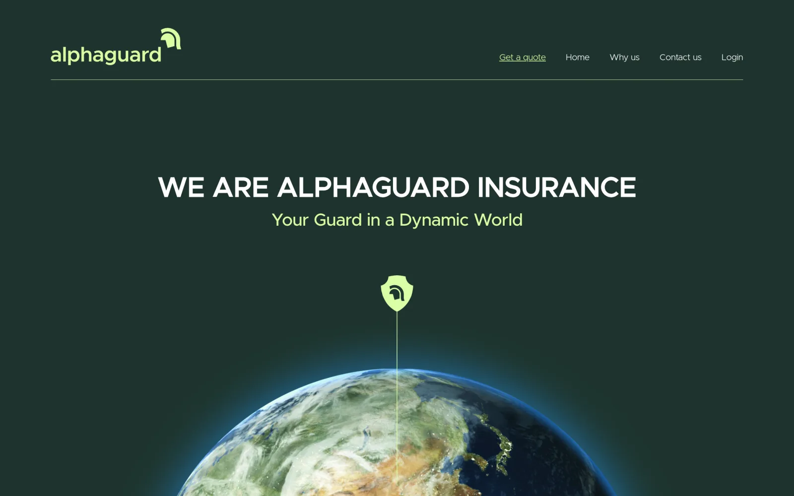 alphaguard.us website, designed by Avrumy