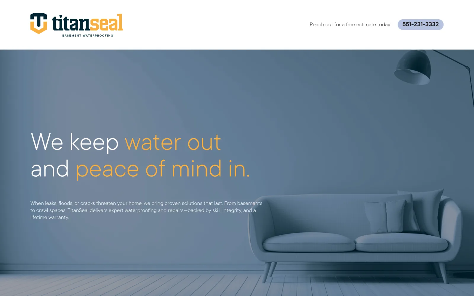 titansealnj.com website, designed by Avrumy
